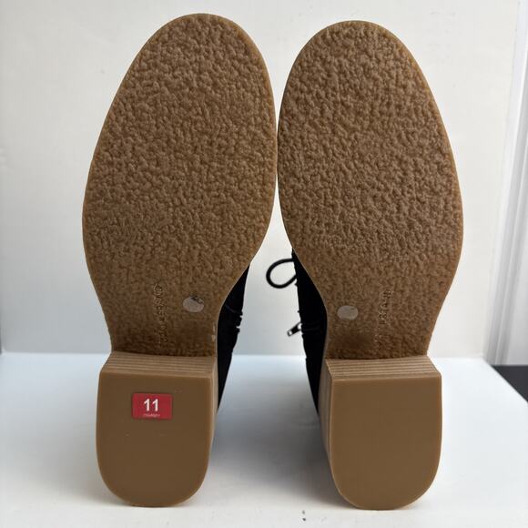 Lucky Brand Womens Shoe Tamela Ankle Boot Lace Up Booties Black Morocco 11 M NWB - Picture 8 of 10